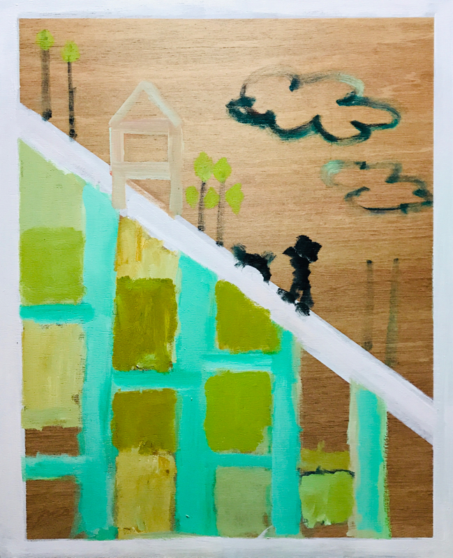描きかけの絵 | 油彩 x 木製パネル | 65 x 53 cm | 2019 #現代アート