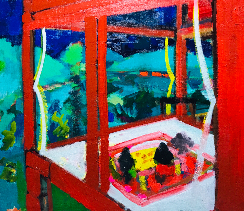 描きかけの絵 | 油彩 x キャンバスボード | 45 x 53 cm | 2019 #現代アート