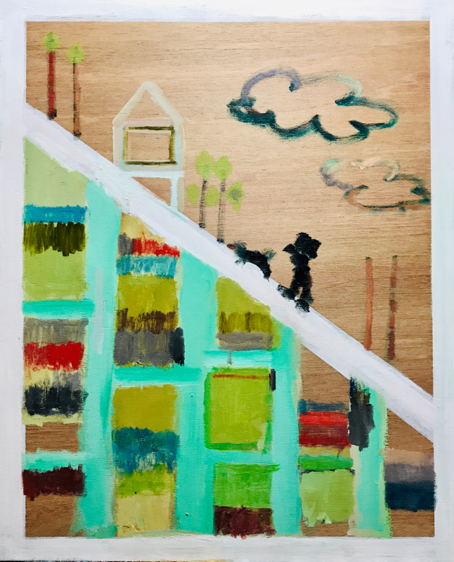 描きかけの絵 | 油彩 x 木製パネル | 65 x 53 cm | 2019 #現代アート