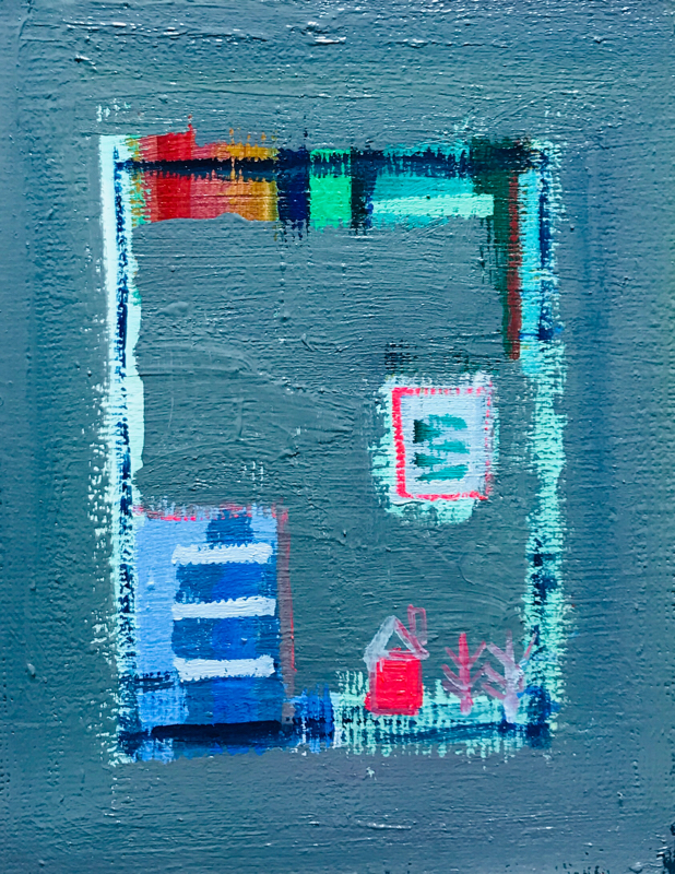 描きかけの絵 | 油彩 x キャンバスボード | 18 x 14 cm | 2019 #現代アート