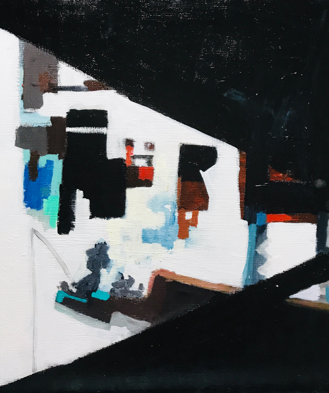 描きかけの絵 | 油彩 x キャンバスボード | 45 x 38 cm | 2019 #現代アート