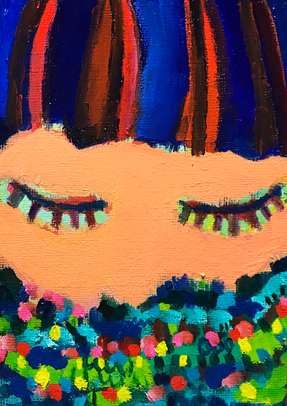 描きかけの絵 | 油彩 x キャンバスボード | 22 x 15 cm | 2019 #現代アート