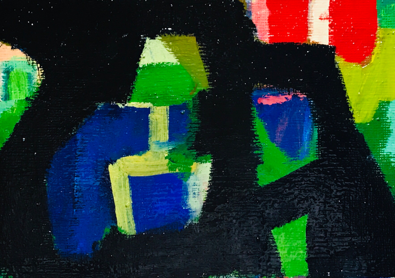 描きかけの絵 | 油彩 x キャンバスボード | 15 x 22 cm | 2019 #現代アート