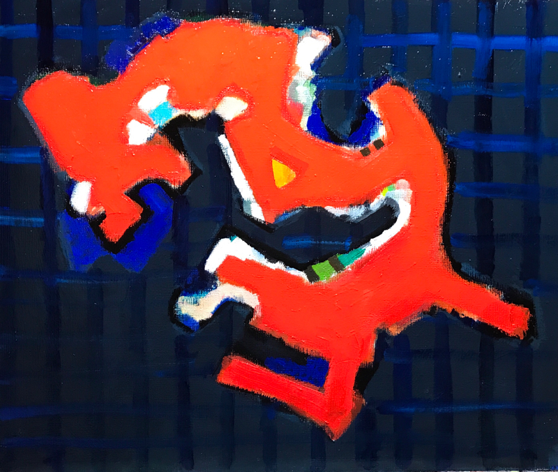 描きかけの絵 | 油彩 x キャンバスボード | 38 x 45 cm | 2019 #現代アート