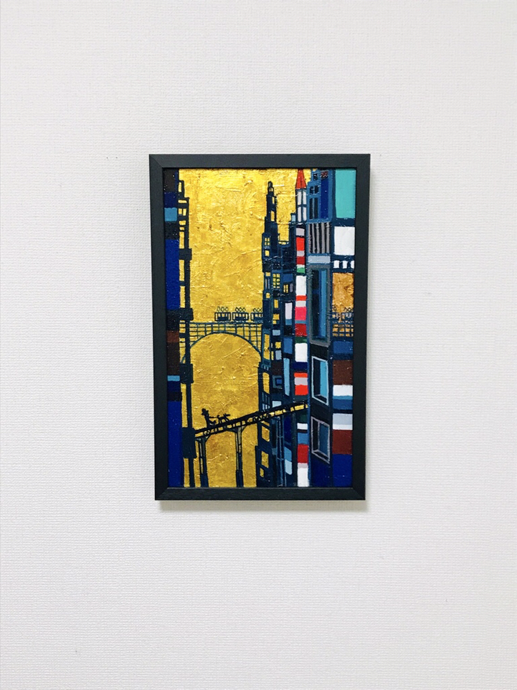 NEW | 展示予定 | Building | 油彩 x キャンバス | 41 x 24 cm | 2019 #現代アート