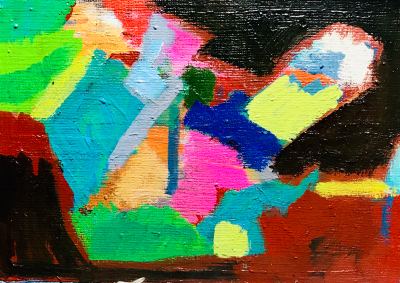 描きかけの絵 | 油彩 x キャンバスボード | 15 x 22 cm | 2019 #現代アート