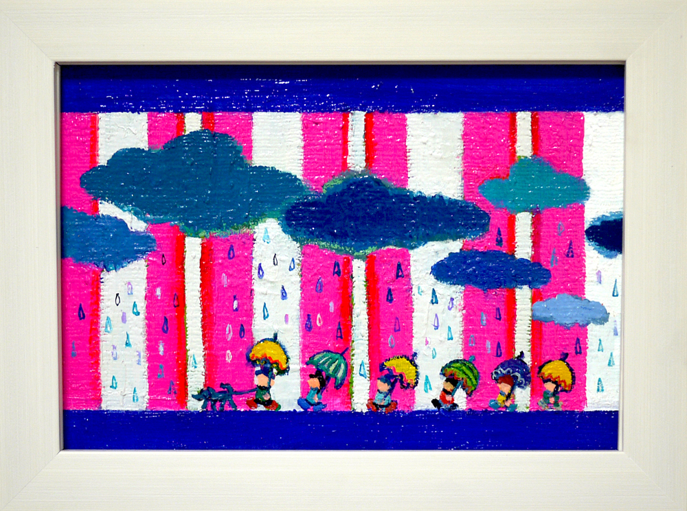 ON SALE | rainy day | 15 x 22 cm | 油彩画 | 展示作品は求龍堂よりオンライン販売中 | Cityscapes | galerie la ruche | 麻布十番