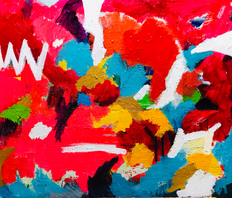 描きかけの絵 | 油彩 x キャンバスボード| 45 x 53 cm | 2019 #現代アート