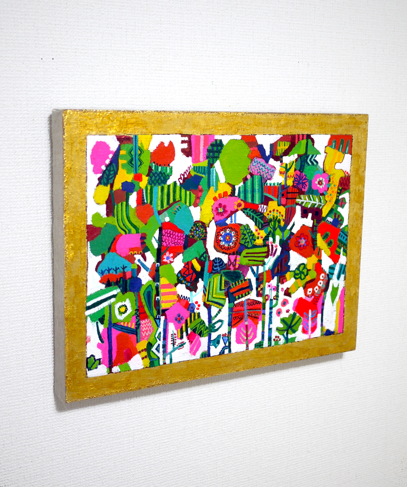 ON SALE | フラワージャングル | 31 x 41 cm | 油彩 x キャンバス | 2019 | TAGBOAT ＃現代アート