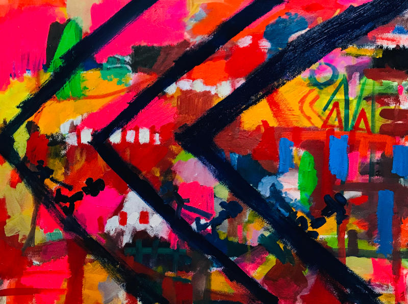描きかけの絵 | 油彩 x 油彩用紙 | 54 x 72 cm | 2019 #現代アート