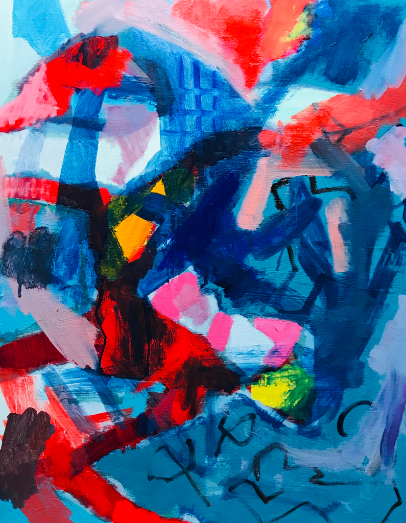 描きかけの絵 | 油彩 x 木製パネル | 53 x 41 cm | 2019 #現代アート