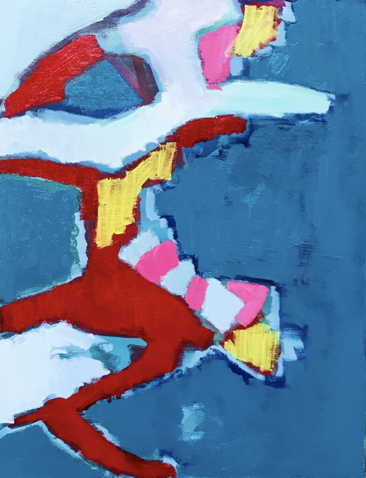 描きかけの絵 | 油彩 x 木製パネル | 53 x 41 cm | 2019 #現代アート