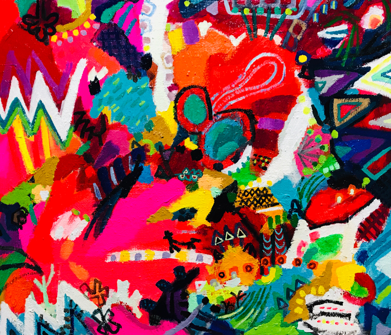 描きかけの絵 | 油彩 x キャンバスボード | 45 x 53 cm | 2019 #現代アート