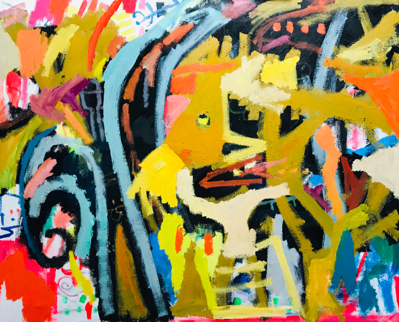 描きかけの絵 | 油彩 x キャンバス | 72 x 91 cm | 2019 #現代アート
