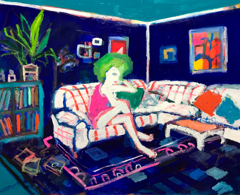 描きかけの絵 | 油彩 x 木製パネル | 53 x 65 cm | 2019 #現代アート