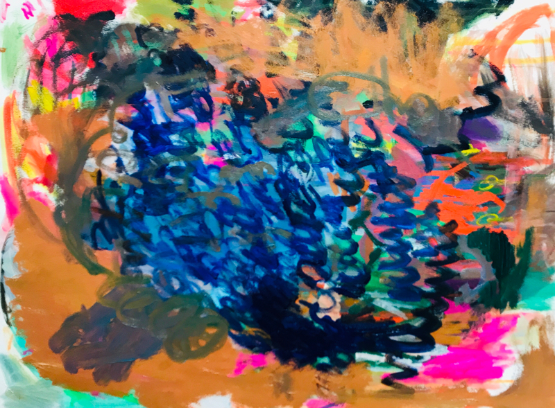 描きかけの絵 | 油彩 x 油彩用紙 | 53 x 72 cm | 2019 #現代アート