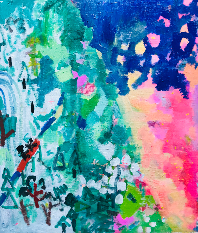 描きかけの絵 | 油彩 x キャンバスボード | 53 x 45 cm | 2020 #現代アート