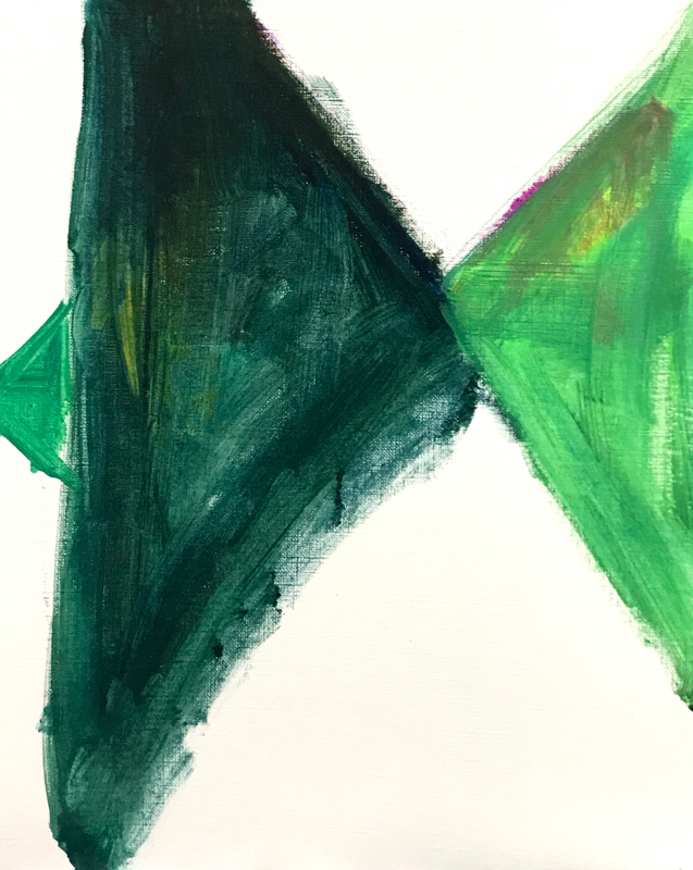 描きかけの絵 | 油彩 x 油彩用紙 | 30 x 24 cm | 2020 #現代アート
