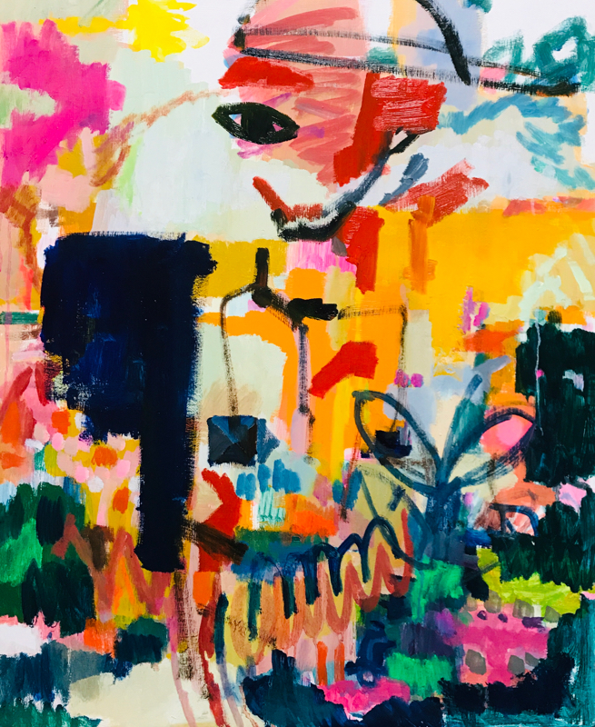 描きかけの絵 | 油彩 x 木製パネル | 65 x 53 cm | 2020 #現代アート