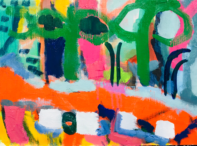 描きかけの絵 | 油彩 x キャンバスボード | 22 x 27 cm | 2020 #現代アート