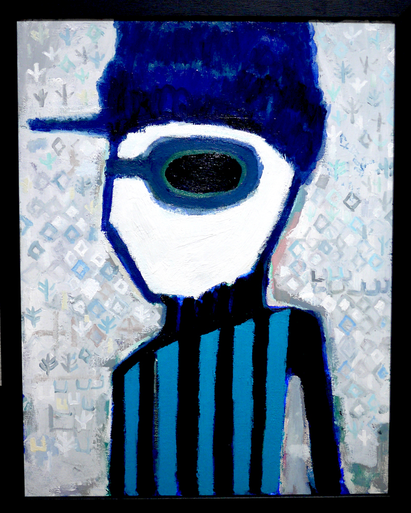 SOLD | Winterman | 41 x 31 cm | 油彩 x キャンバスボード | 2019 |  TAGBOAT  ＃現代アート