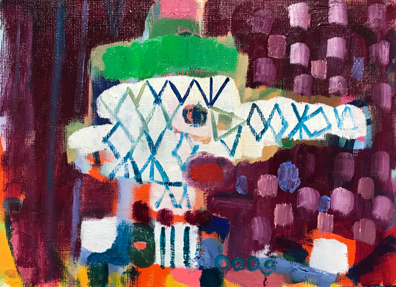 描きかけの絵 | 油彩 x キャンバスボード | 24 x 33 cm | 2020 #現代アート