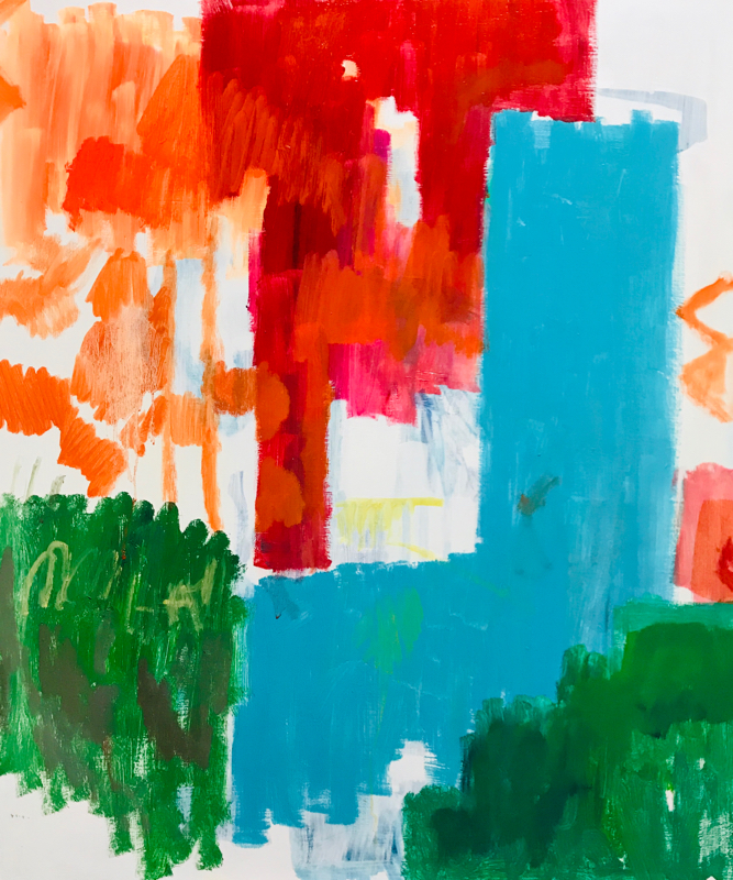 描きかけの絵 | 油彩 x 木製パネル | 65 x 53 cm | 2020 #現代アート