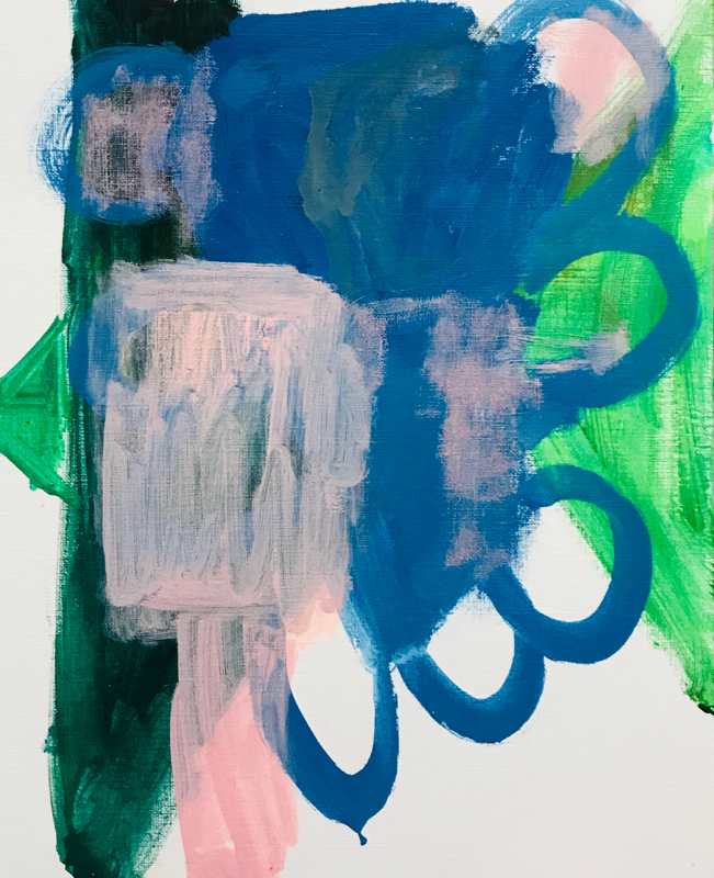 描きかけの絵 | 油彩 x 油彩用紙 | 30 x 24 cm | 2020 #現代アート