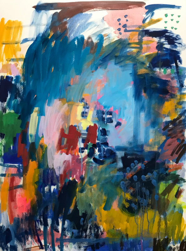 描きかけの絵 | 油彩 x 油彩用紙 | 72 x 54 cm | 2020 #現代アート