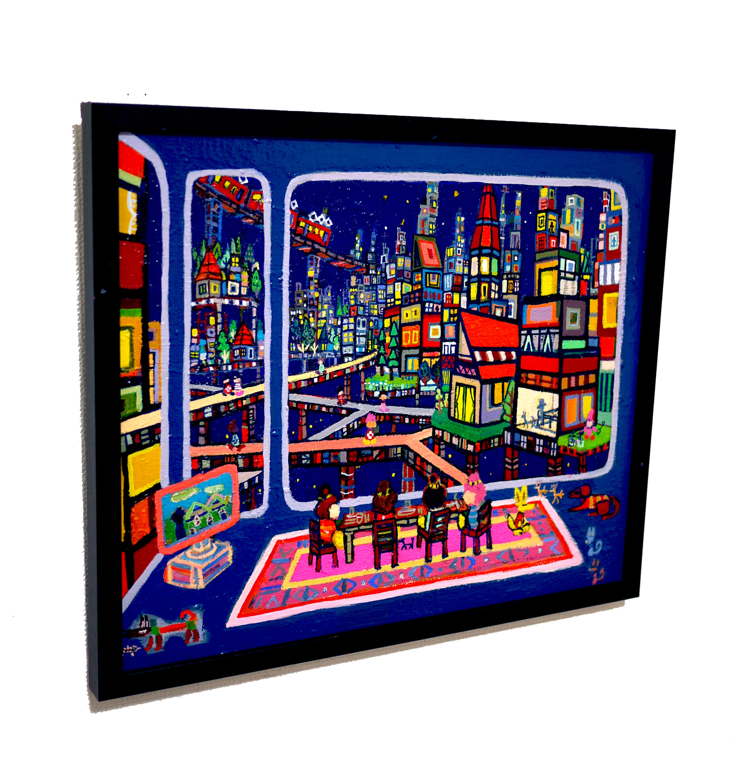 NEW | リビングルーム | 油彩 x キャンバスボード | 38 x 45 cm | 2020 #現代アート