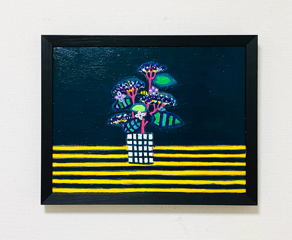 NEW | 紫陽花 | 油彩 x 木製パネル | 41 x 53 cm | 2020 #現代アート