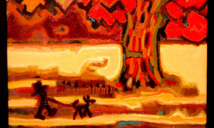 NEW | 秋の散歩道 | 油彩 x キャンバス | 38 x 45 cm | 2020 | 求龍堂 #現代アート