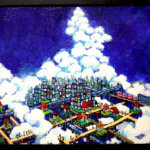 ON SALE | SKY CITY | 油彩 x キャンバスボード | 38 x 45 cm | 2020 | 求龍堂 #現代アート