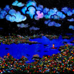 ドリームフィッシング | 油彩 x キャンバス | 120 x 250 cm | 2013 #現代アート