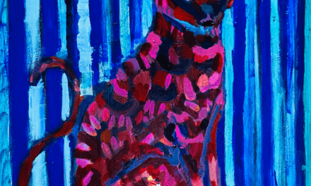 描きかけの絵 | 油彩 x 木製パネル | 41 x 31cm | 2021 #猫