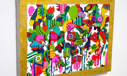 ON SALE | フラワージャングル | 31 x 41 cm | 油彩 x キャンバス | TAGBOAT ＃現代アート