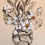 NEW  | 花 | ドローイング x 紙 | 29 x 21cm #現代アート