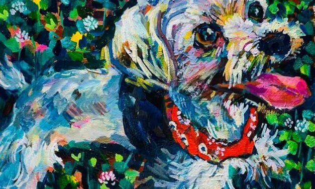 SOLD | 油彩 x 油彩用紙  | 24 x 30cm | 2023 | #犬