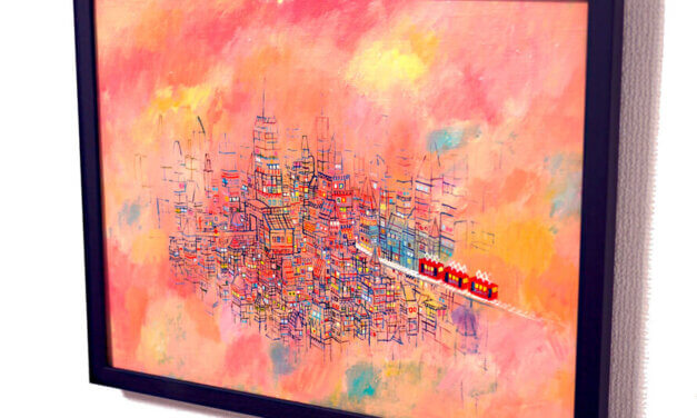 ON SALE | プリズムタウン | 油彩 x キャンバス | 31 x 41cm | 2015 #TAGBOAT