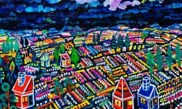 描きかけの絵 | 油彩 x 木製パネル   | 38 x 45cm | 2023