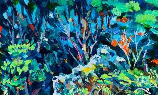 NEW | 油彩 x 油彩用紙  | 39 x 30cm | 2023 #現代アート #絵画 #風景画