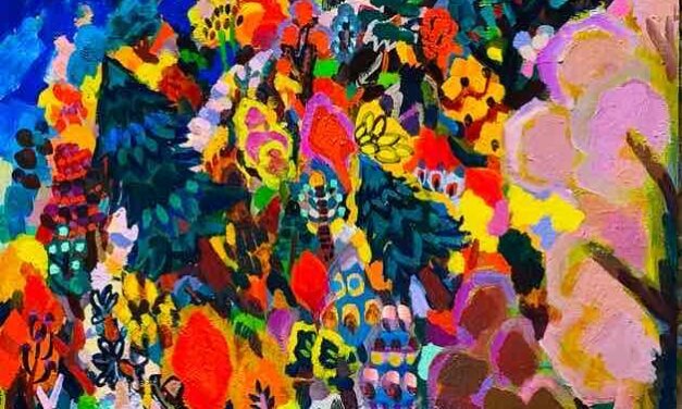 NEW | あきの散歩道 | 油彩 x 木製パネル   | 53 x 41cm | 2023 #現代アート