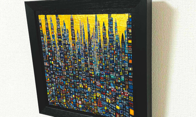 SOLD | ゴールドタウン | 33x33cm | 展覧会 | ART FAIR GINZA | 9月2日-9月6日 | 2023 #TAGBOAT