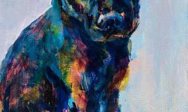 NEW | 油彩 x 油彩用紙  | 30 x 24cm | 2023 #犬