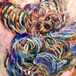 NEW | 油彩 x 木製パネル  | 53 x 45cm | 2025 #犬