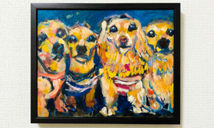 SOLD | 油彩 x 油彩用紙  | 30 x 24cm | 2024| OTANI. #犬