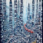 ON SALE | まち | 油彩 x キャンバス | 130 x 97cm  #現代アート #artsticker