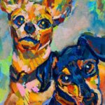 SOLD | 油彩 x 油彩用紙  | 30 x 24cm | OTANI. #犬