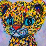 NEW | LEOPARD | 油彩 x 木製パネル  | 53 x 45cm | 2024 #現代アート