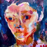 描きかけの絵 | 油彩 x キャンバスボード  | 45 x 38cm | 2025 #現代アート